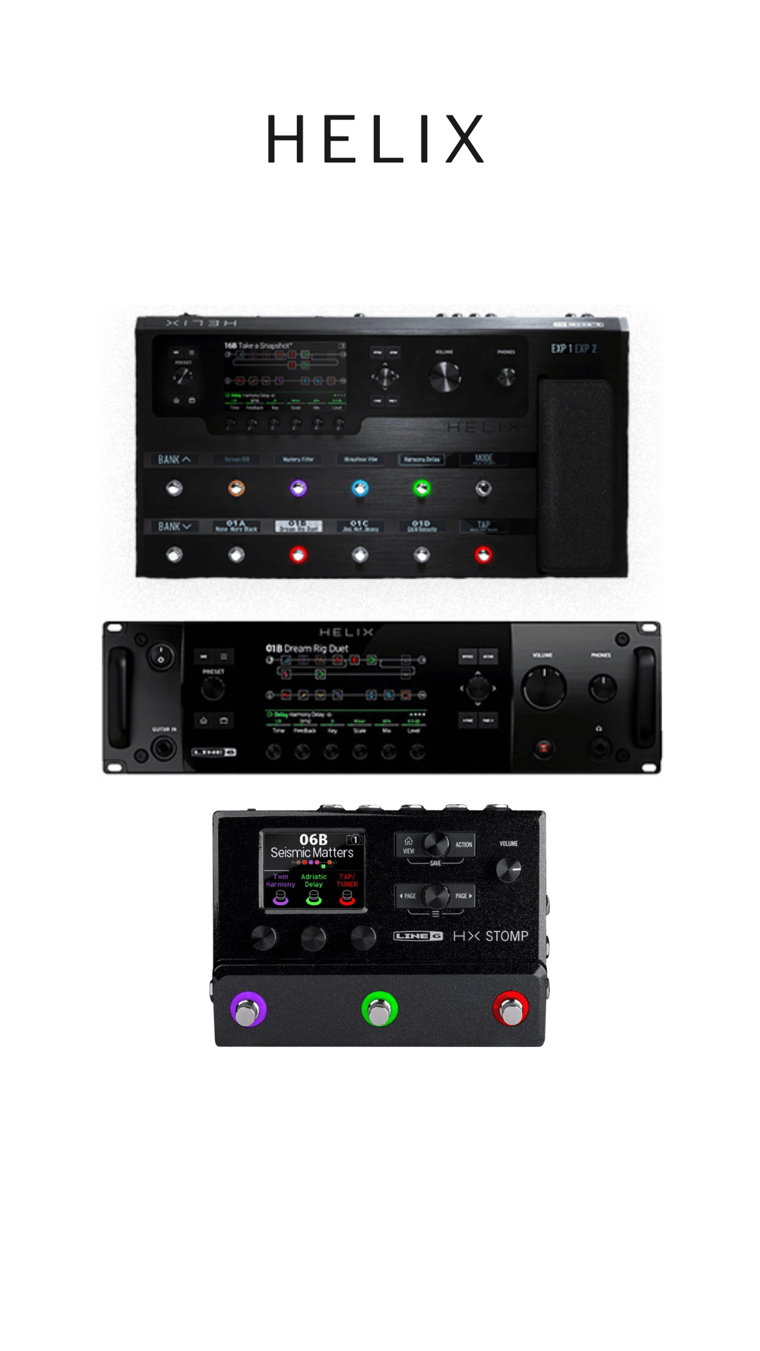 Sb Tones - Guitar and Bass tones. Guitar Presets Helix and HX Stomp